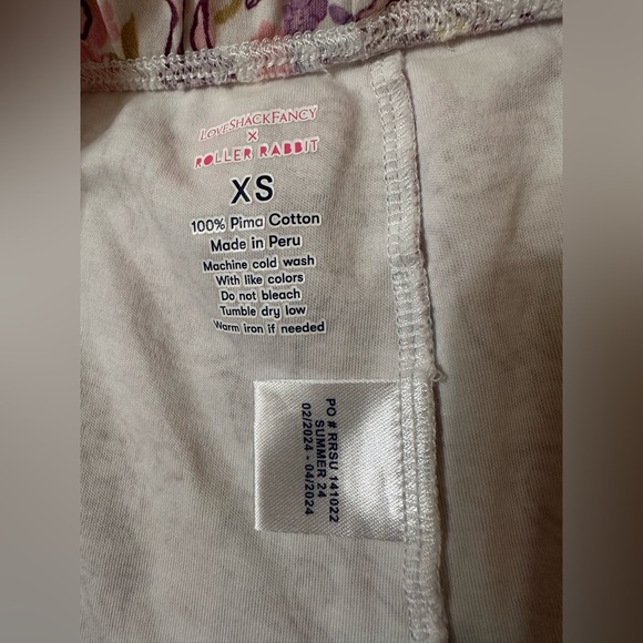 Roller Rabbit Love Shack Fancy Preppy Patchwork Polo Pajamas Size XS - Picture 14 of 16